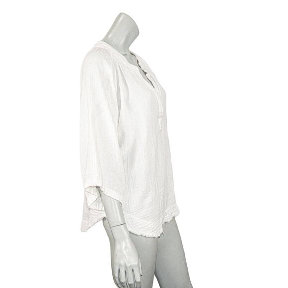 9SEED Double Gauze MARRAKESH Dashiki top White cotton size S - Picture 4 of 8